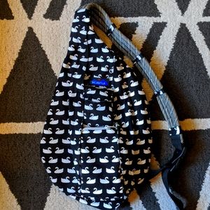 🦢Kavu Rope Bag, Swan Print